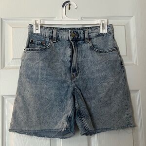 Divided by H&M Blue High Rise Mom Jean Shorts